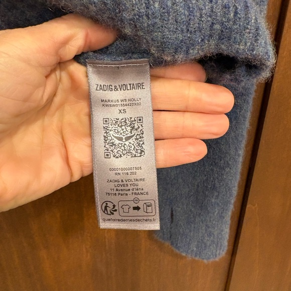 Zadig & Voltaire Markus Holly “Art is Truth” Sweater XS good cond unique & rare - Picture 14 of 16